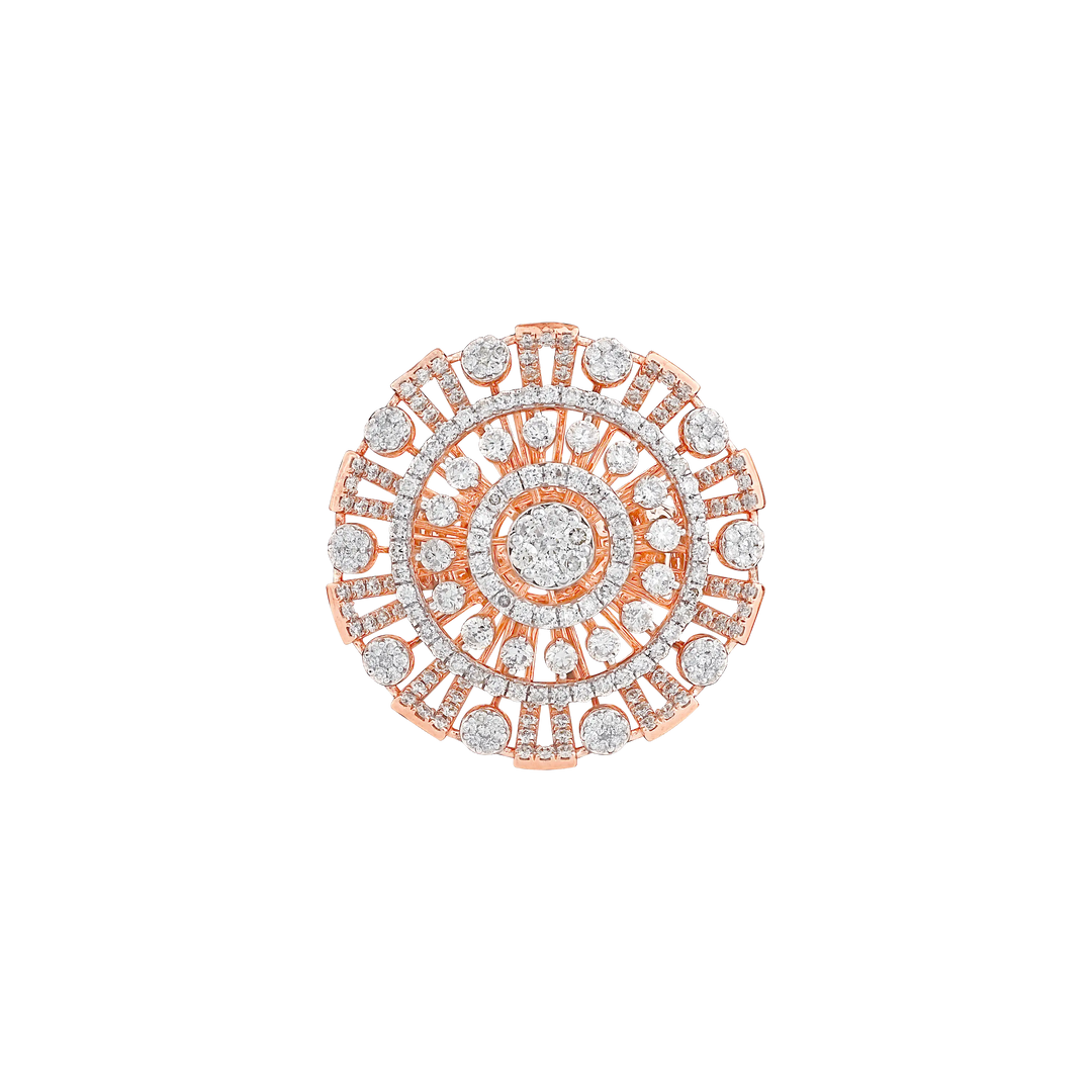 1.95Ct VS-SI/GH Diamond Ring in 14K Rose Gold