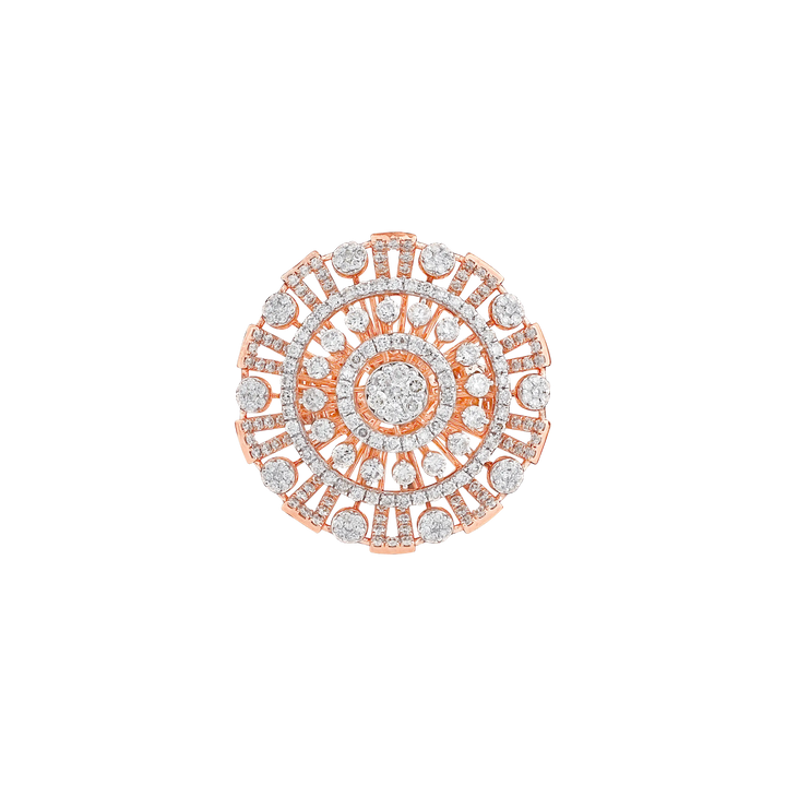 1.95Ct VS-SI/GH Diamond Ring in 14K Rose Gold