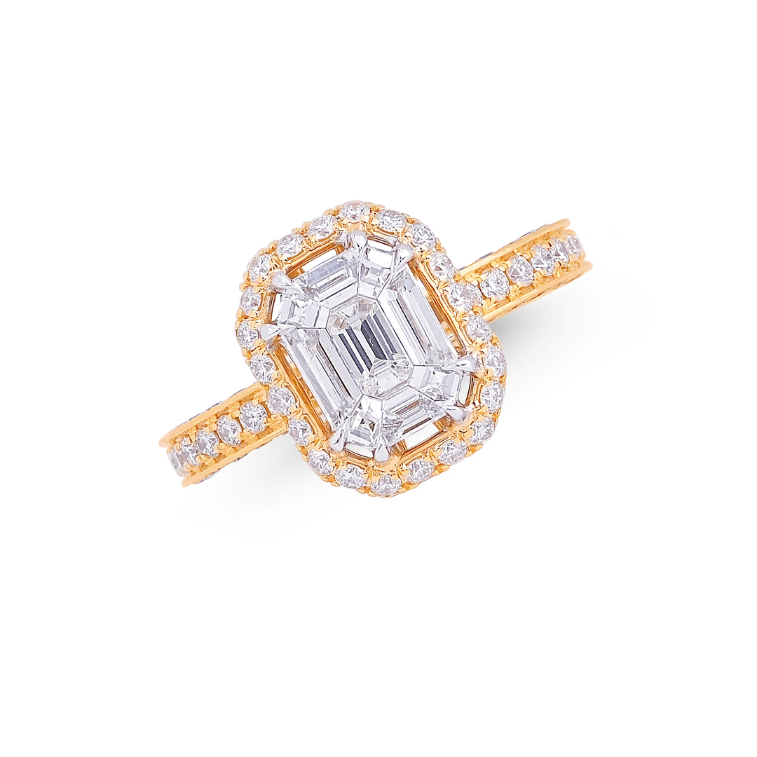 1.53Ct SI/GH Diamond Ring in 14K Gold