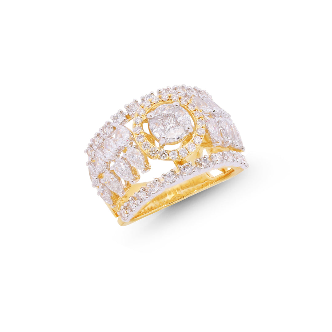 2.13Ct VVS/FG Diamond Ring in 18K Gold