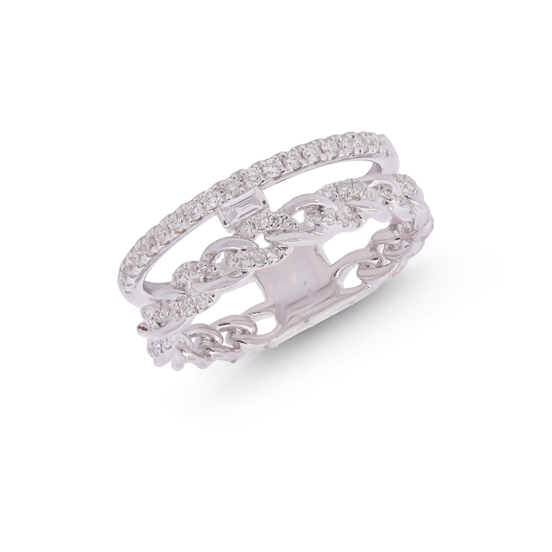 0.36Ct VS/GH Diamond Ring in 18K White Gold