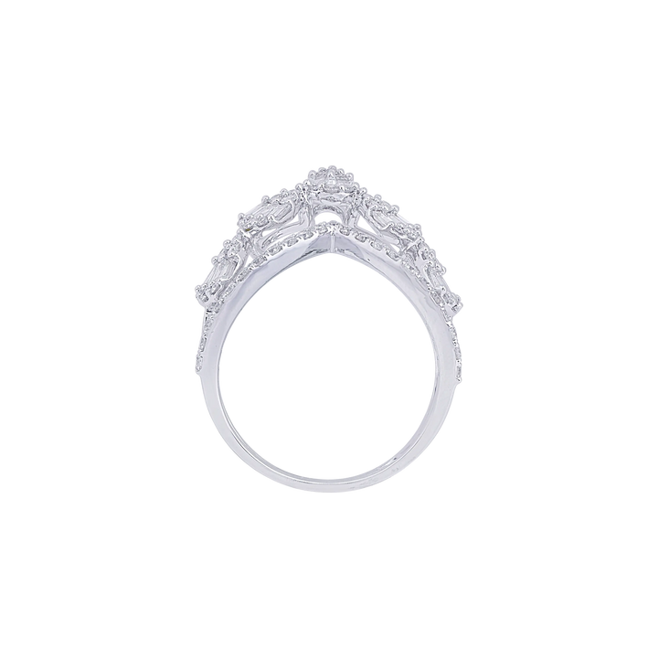 0.76Ct VS/FG Diamond Ring in 18K White Gold