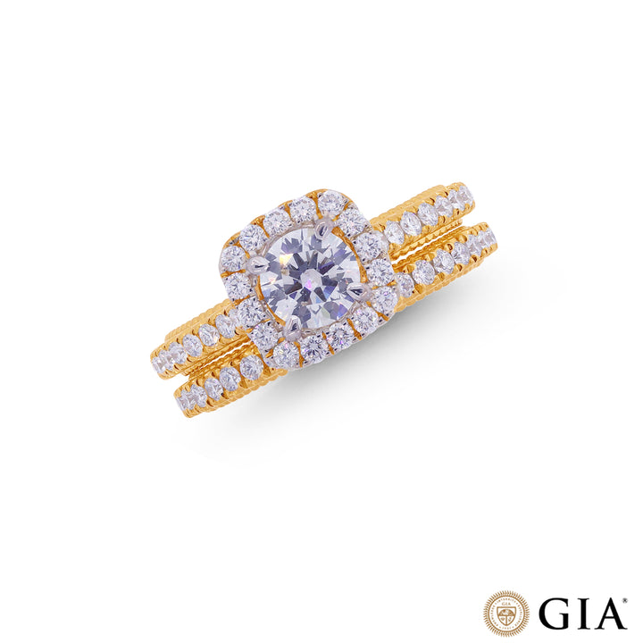 1.53CTW VS1/I GIA Certified Diamond Solitaire Ring in 18K Gold