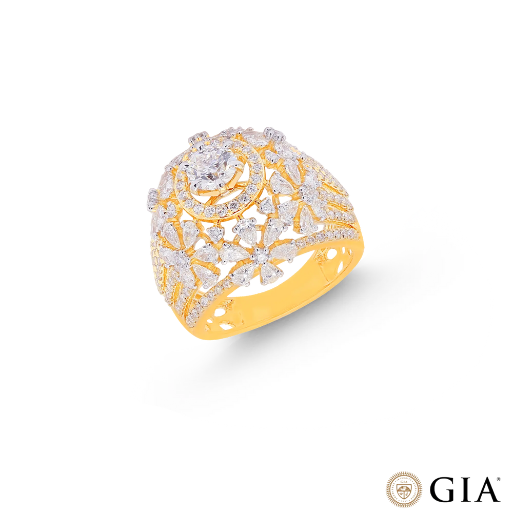 2.58CTW VVS2/G GIA Certified Diamond Ring in 18K Gold