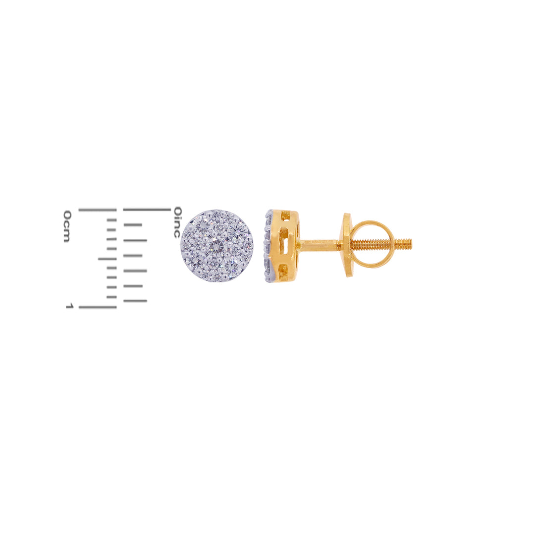 0.47Ct VVS/FG Diamond Earrings in 18K Gold