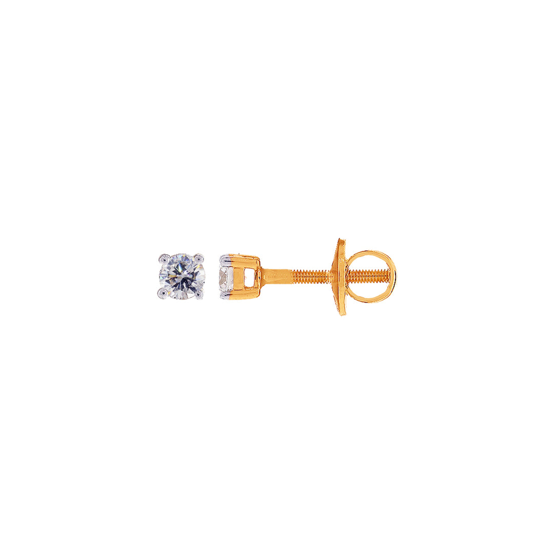 0.37Ct VVS/FG Diamond Earrings in 18K  Gold