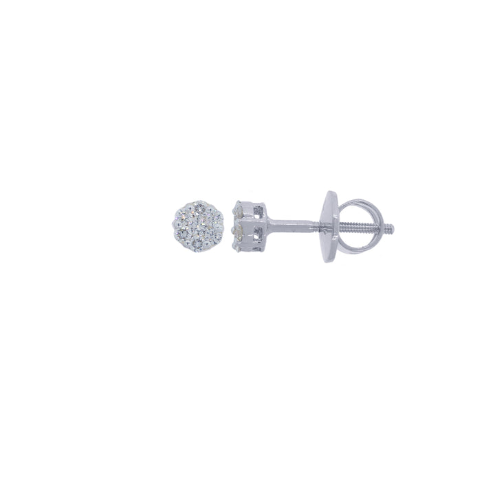 0.20Ct VVS/FG Diamond Earrings in 18K White Gold