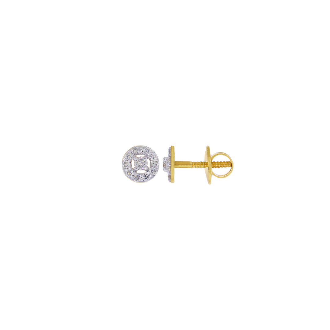 0.24Ct VVS/FG Diamond Earrings in 18K Gold