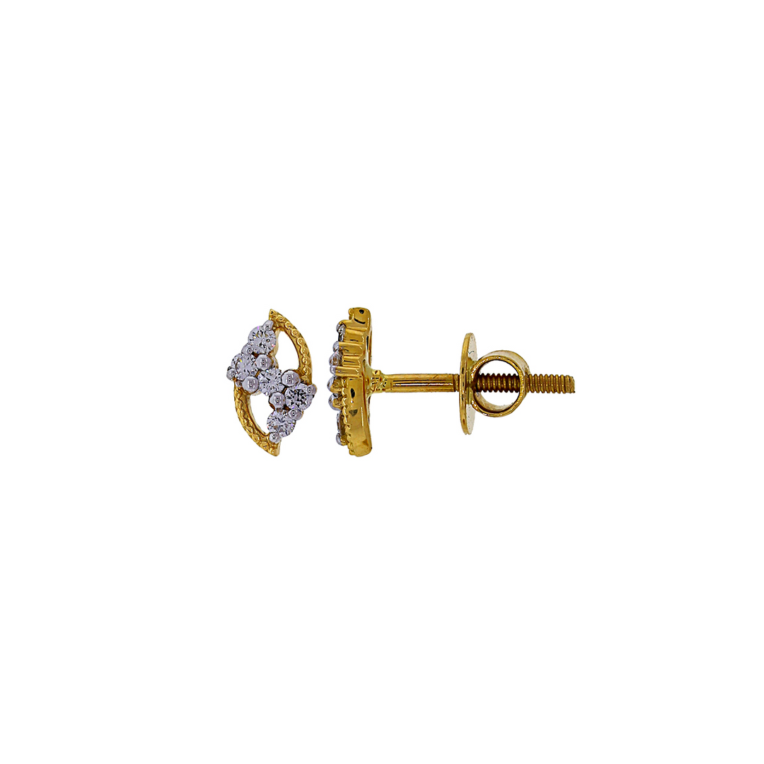 0.19Ct VVS/FG Diamond Earrings in 18K Gold