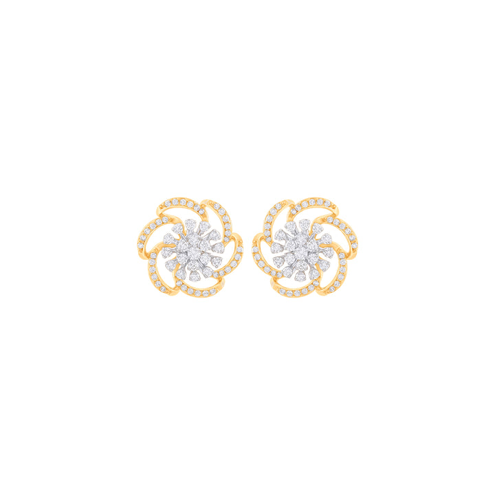 0.50Ct VVS/FG Diamond Earrings in 18K Gold