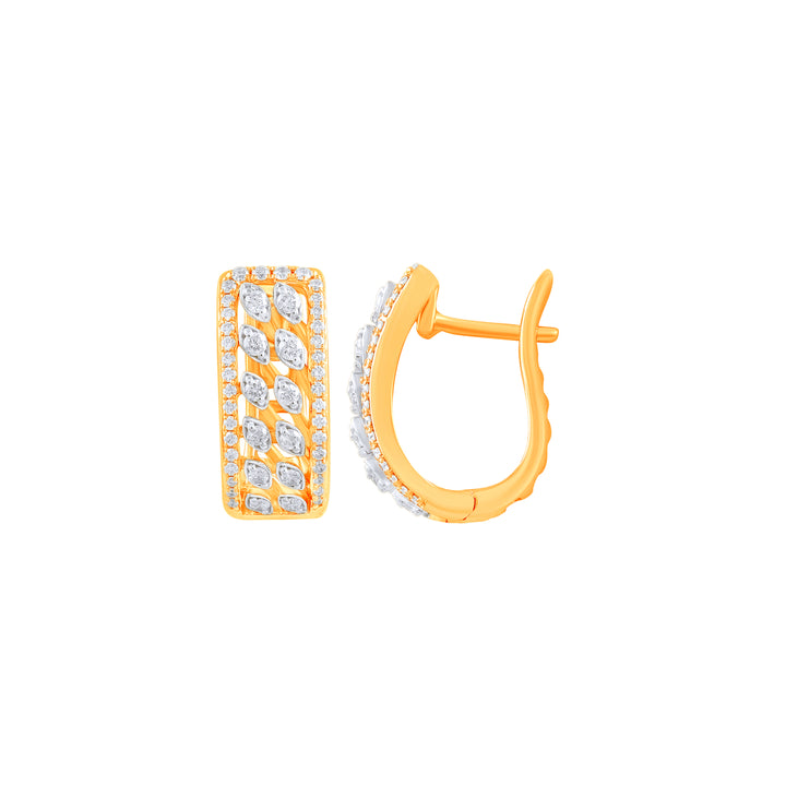 0.45Ct VVS/FG Diamond Clipon Earrings in 18K Gold