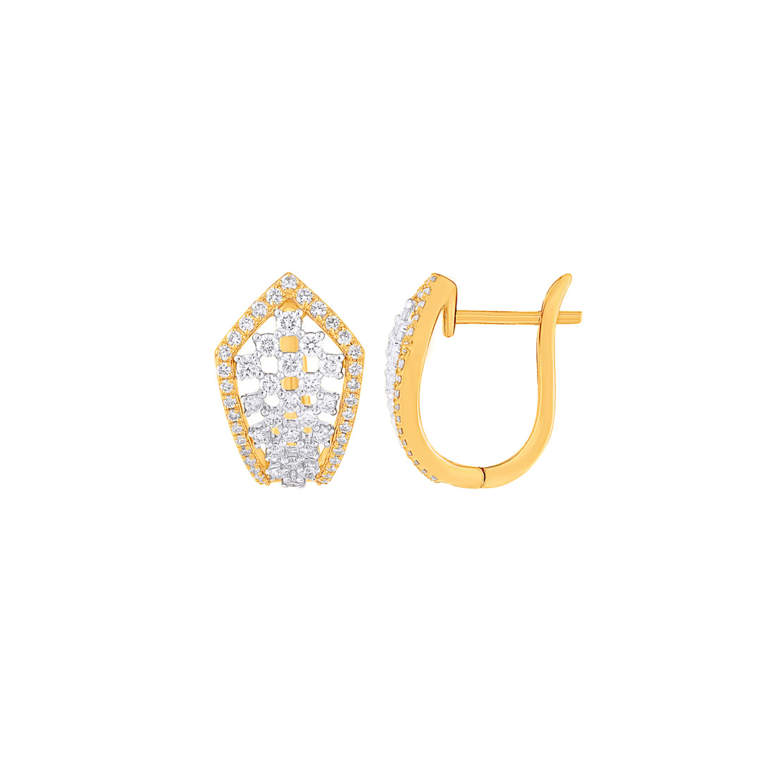 0.80Ct VVS/FG Diamond Clipon Earrings in 18K Gold