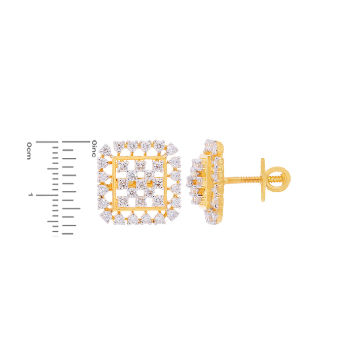 1.18Ct VVS/FG Diamond Earrings in 18K Gold