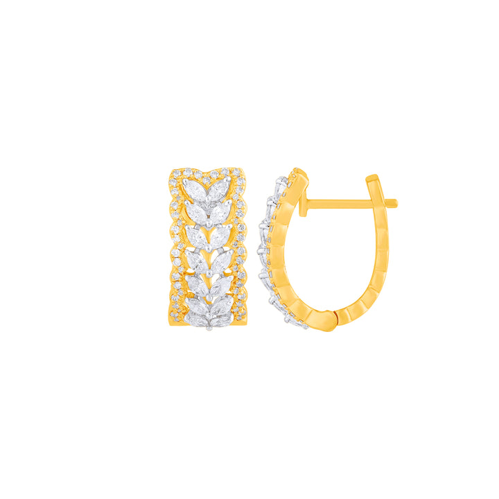 1.11Ct VVS/FG Diamond Clipon Earrings in 18K Gold