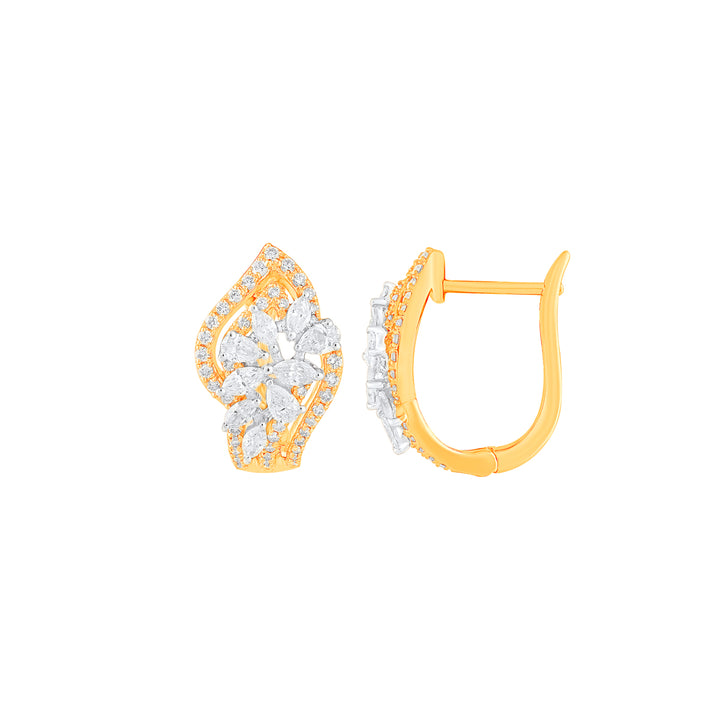 1.09Ct VVS/FG Diamond Clipon Earrings in 18K Gold