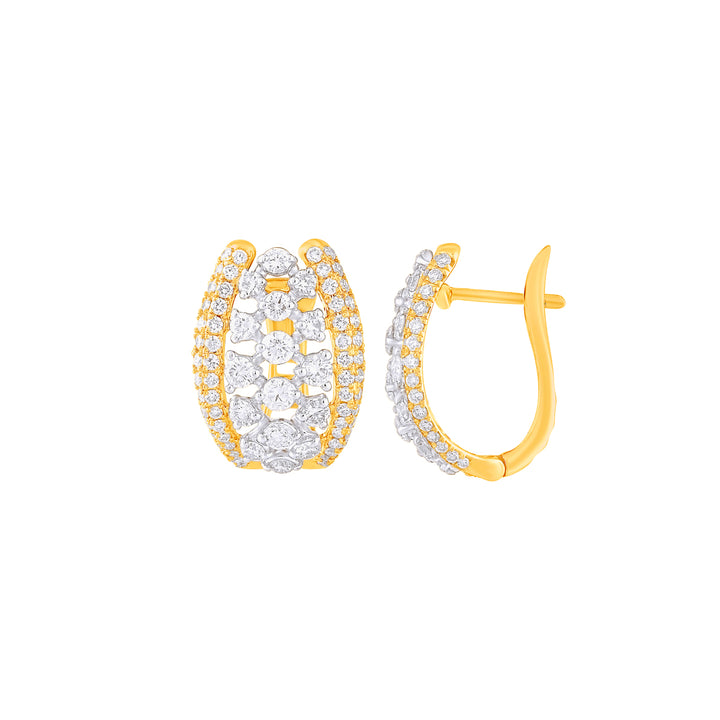 1.39Ct VVS/FG Diamond Earrings in 18K Gold