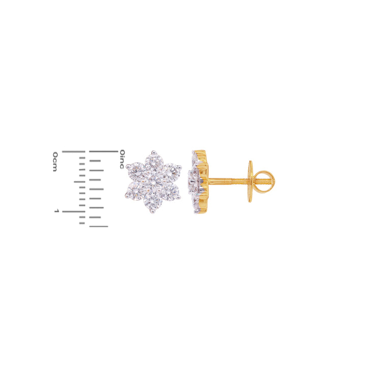 1.60Ct VVS/FG Diamond Earrings in 18K Gold