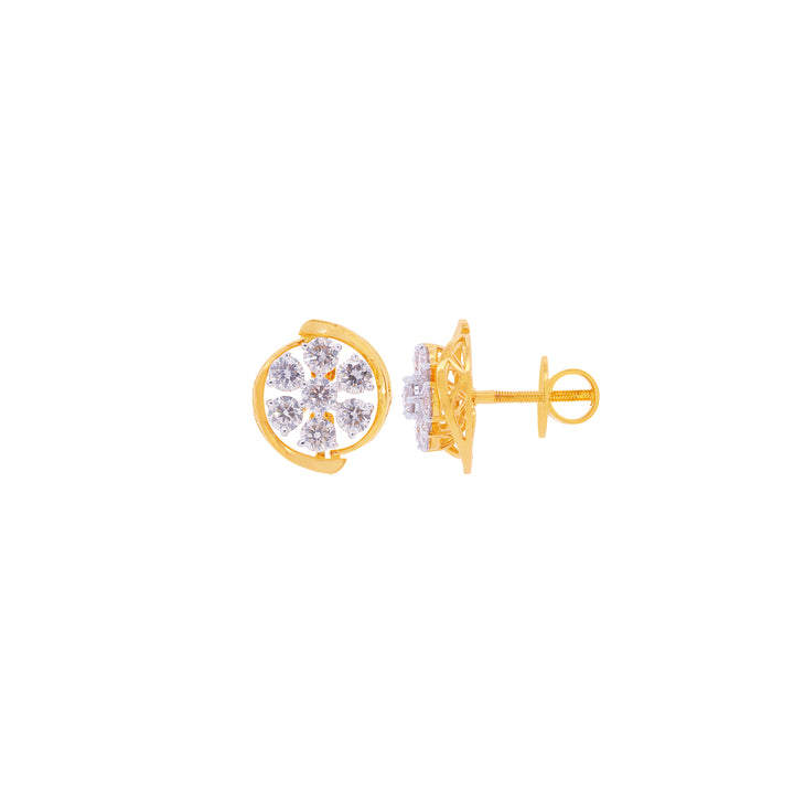 1.57Ct VS-SI/HI Diamond Earrings in 18K Gold