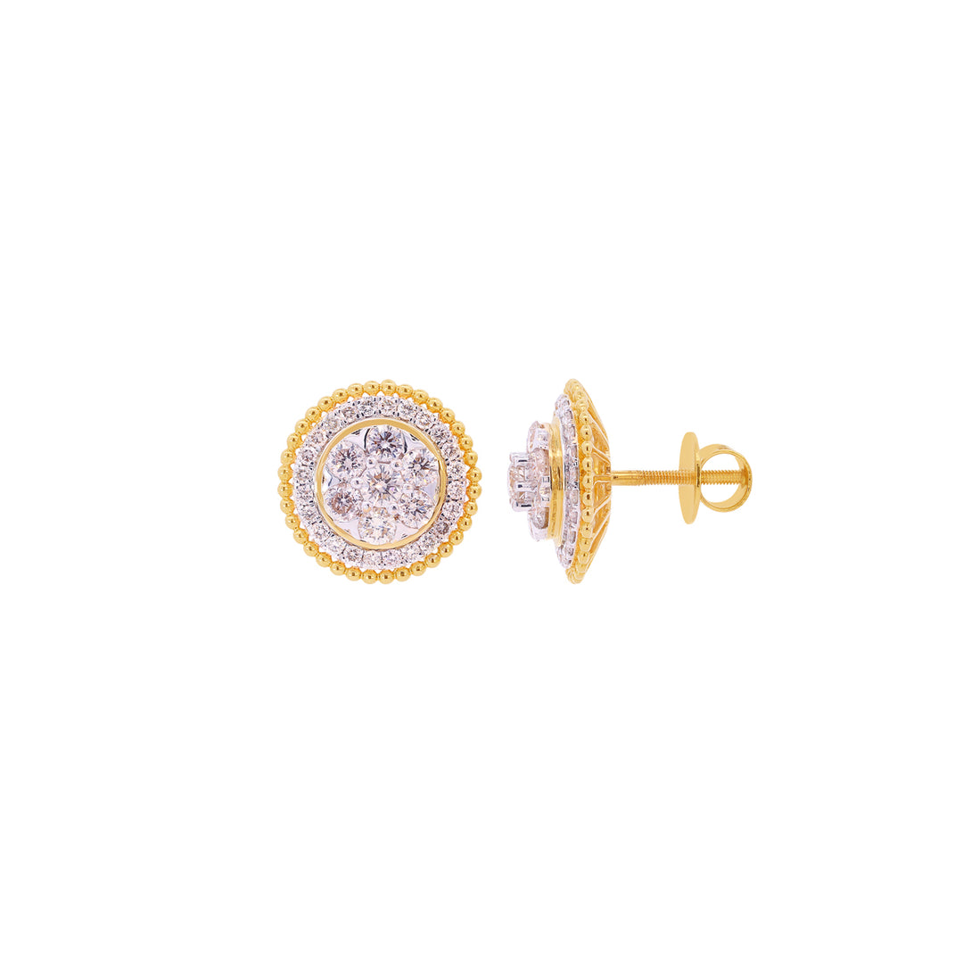1.97Ct VS-SI/HI Diamond Earrings in 18K Gold