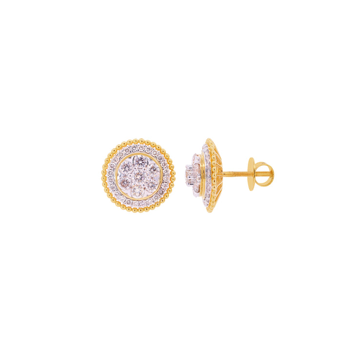 1.97Ct VS-SI/HI Diamond Earrings in 18K Gold