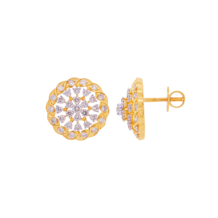 1.81Ct VS/GHI Diamond Earrings in 18K Gold