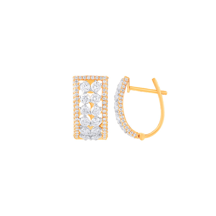 1.86Ct VVS/FG Diamond Clipon Earrings in 18K Gold