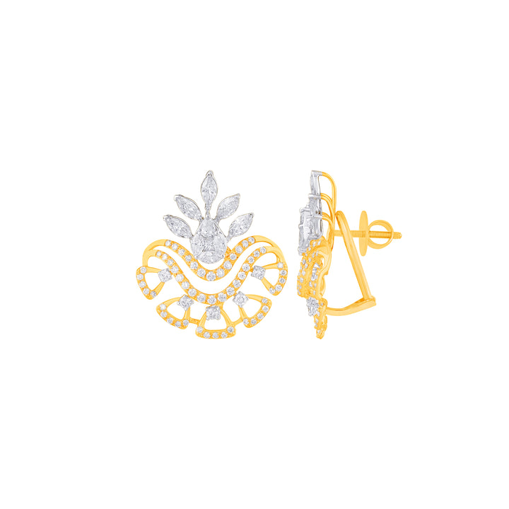 2.18Ct VVS/FG Diamond Earrings in 18K Gold