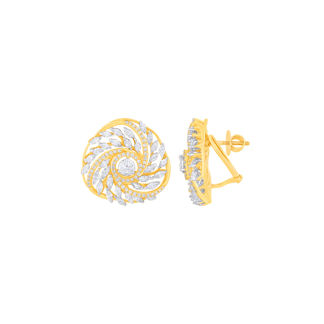 3.22Ct VVS/FG Diamond Earrings in 18K Gold