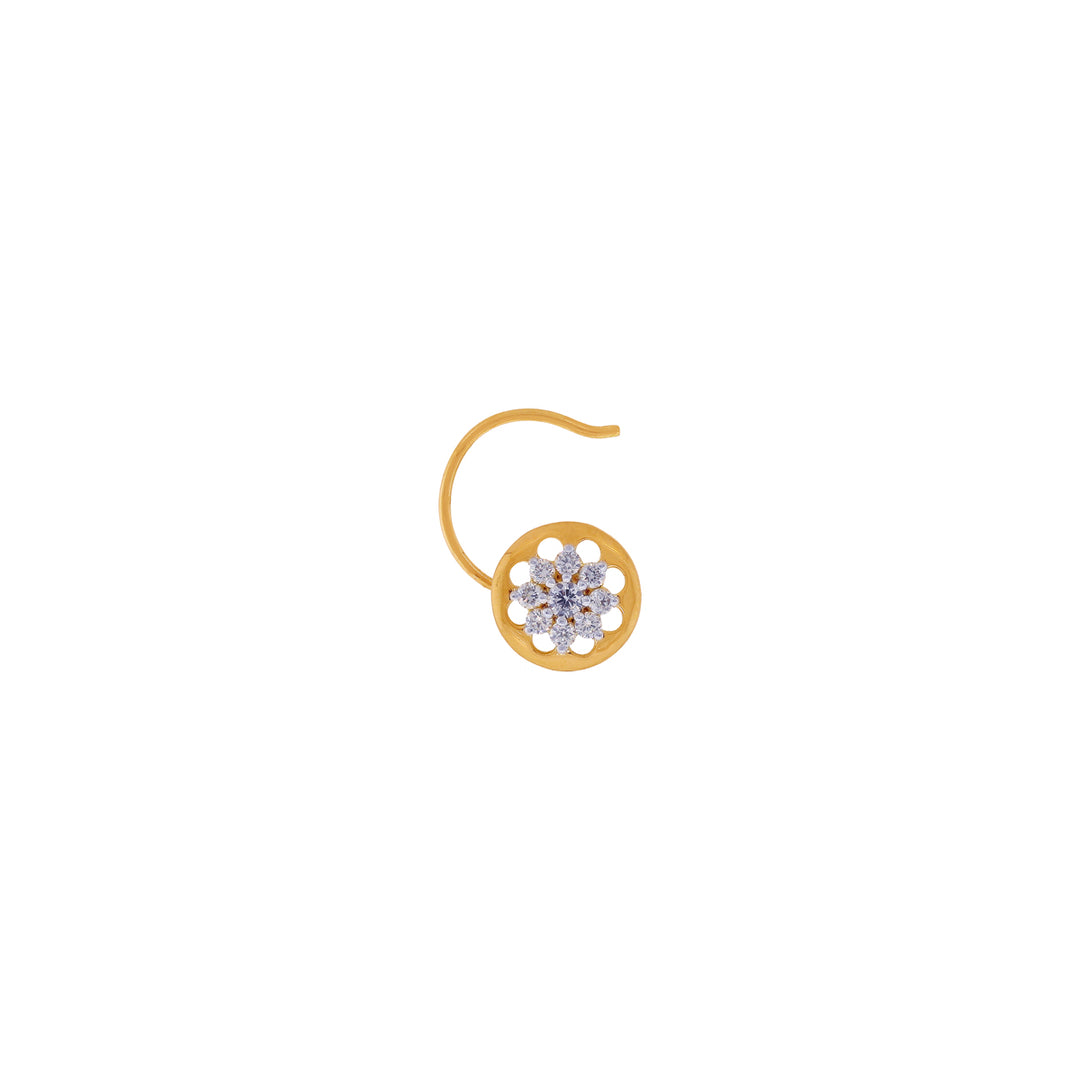 0.11Ct VVS/FG Diamond Nose Pin in 18K Gold