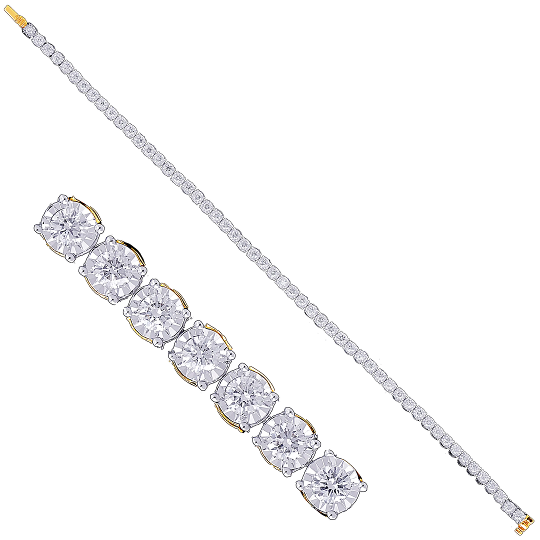 1.90Ct VVS/FG Diamond Bracelet in 18K Gold