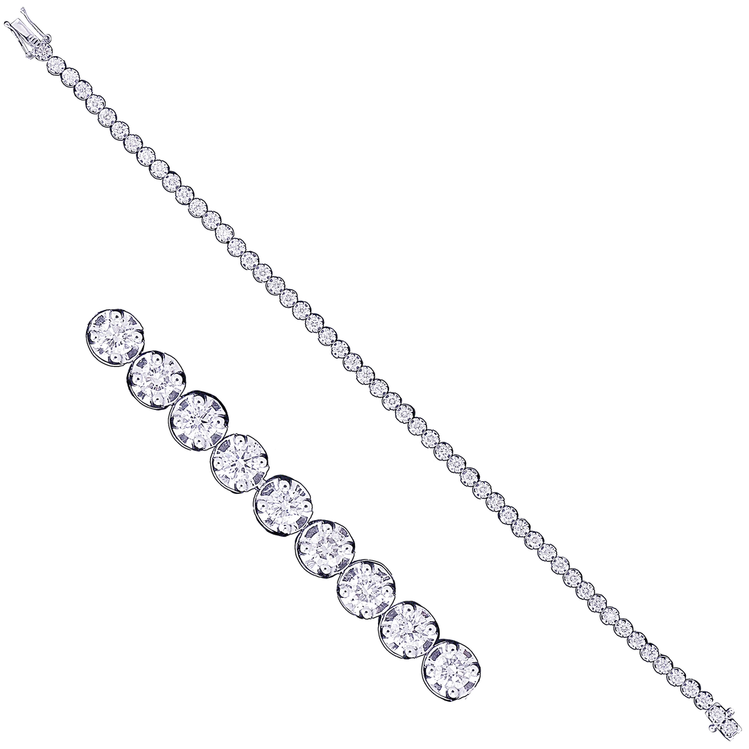 2.10Ct VS/GHI Diamond Bracelet in 18K White Gold
