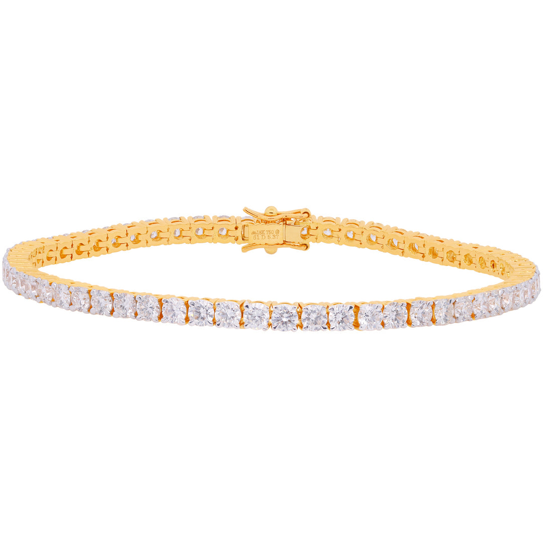 5.37Ct VVS/FG Diamond Bracelet in 18K Gold