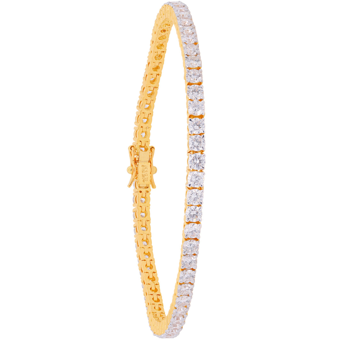 5.37Ct VVS/FG Diamond Bracelet in 18K Gold