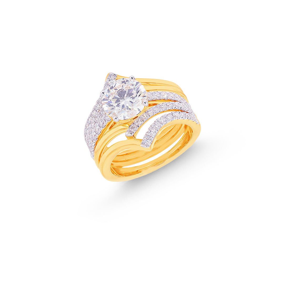 2.75CTW VVS2F IGI Certified Lab Grown Diamond Ring in 18K Gold