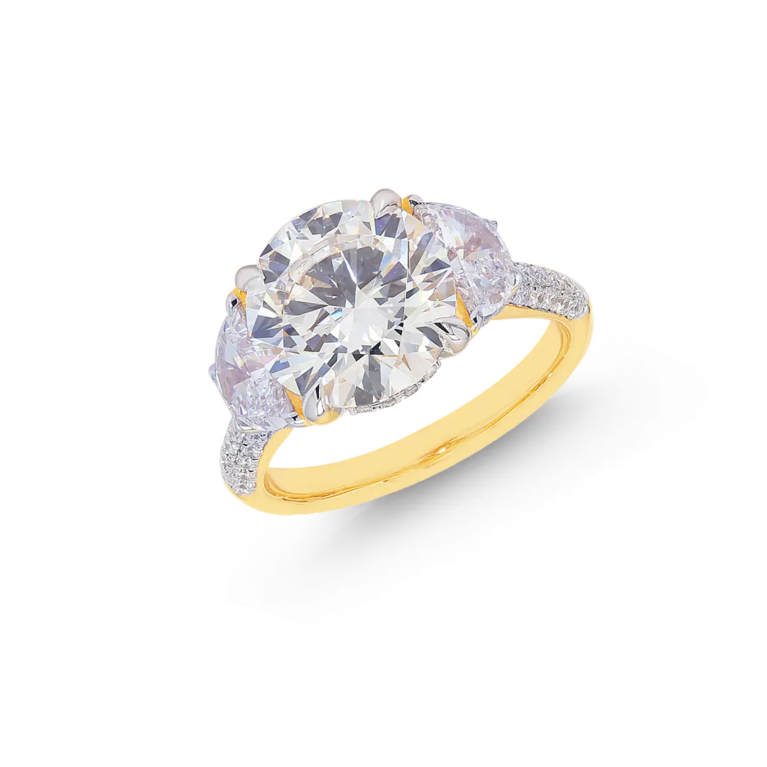 5.19CTW VVS/EF Lab Grown Diamond Ring in 18K Gold