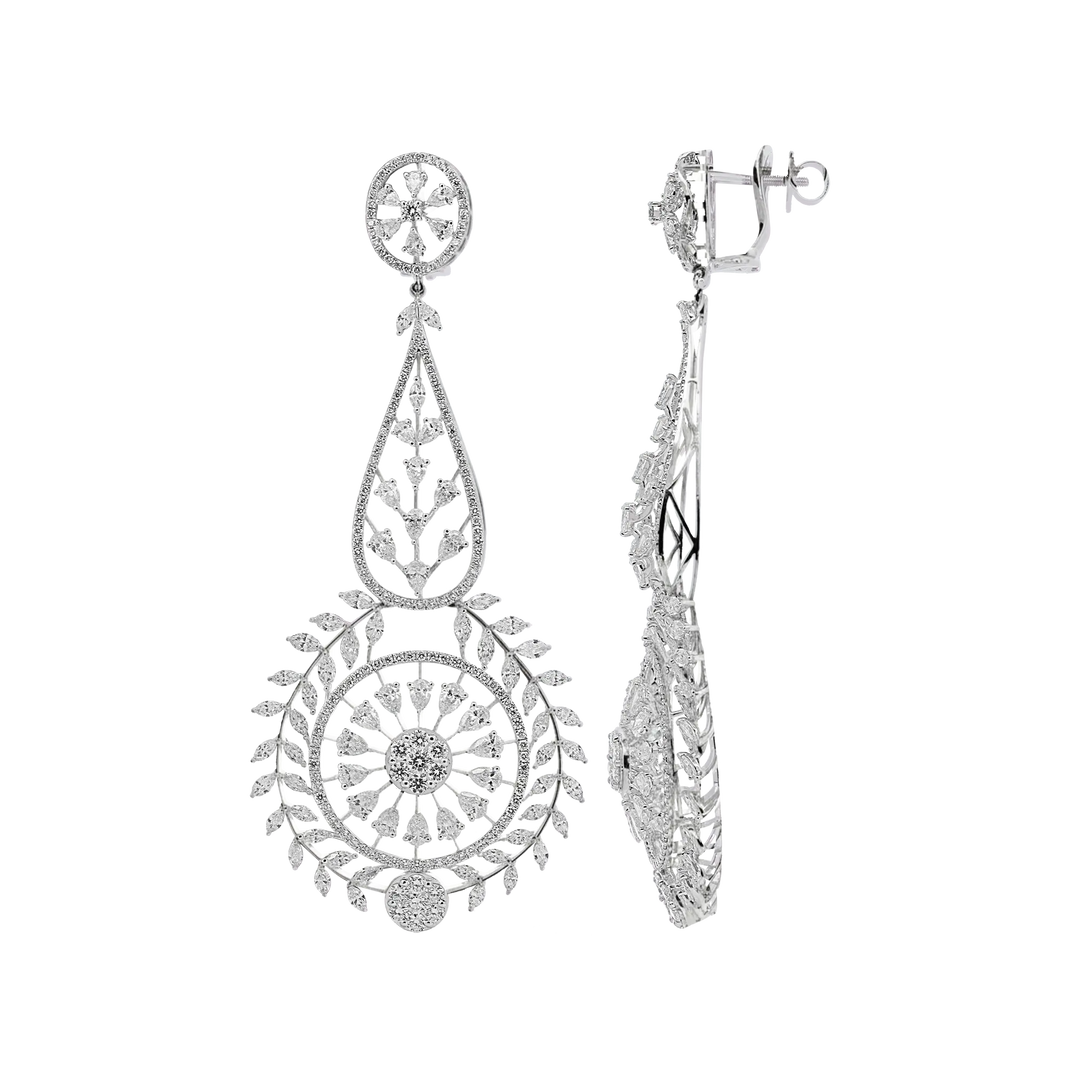 12.17Ct VVS/EF Lab Grown Diamond in 18K White Gold