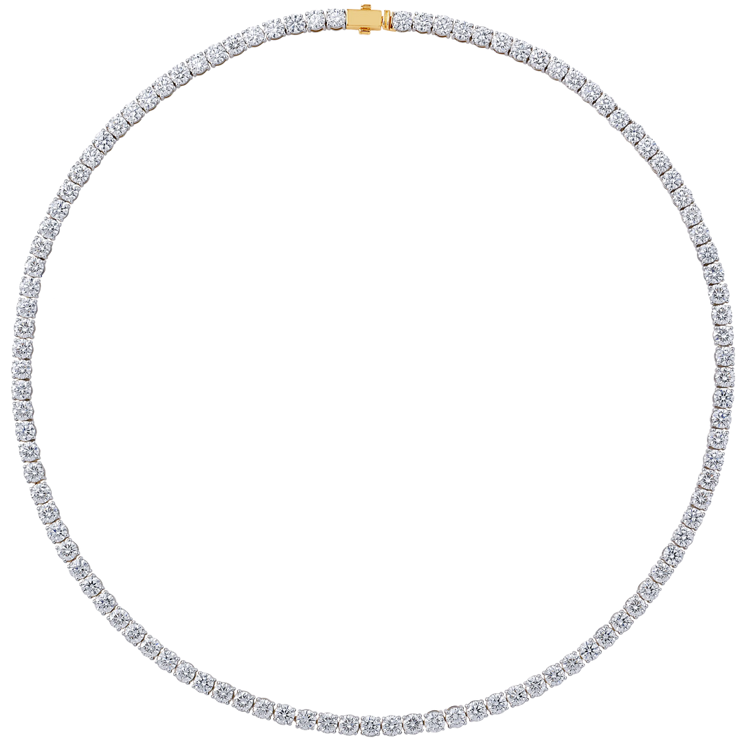 27.37CTW VVS/EF Lab Grown Diamond Necklace in 14K Gold