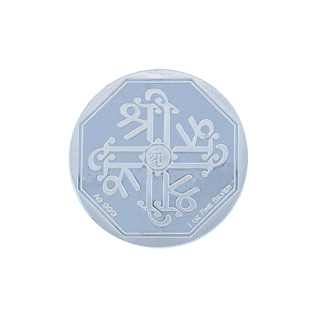 1 Oz Laxmi & Ganesh Silver Coin