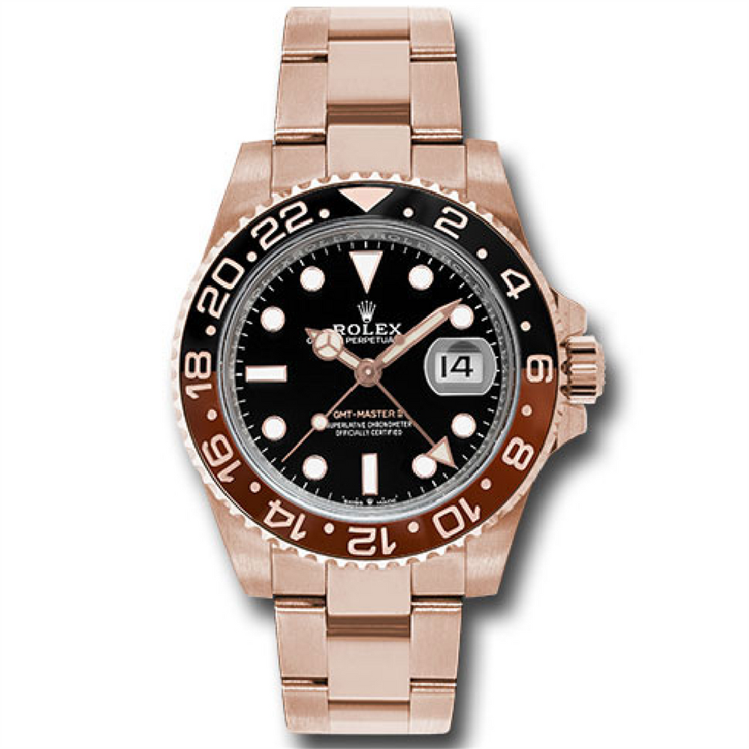 GMT Master ii 40 "Root Beer" 18-Karat Rose Gold Oyster Bracelet