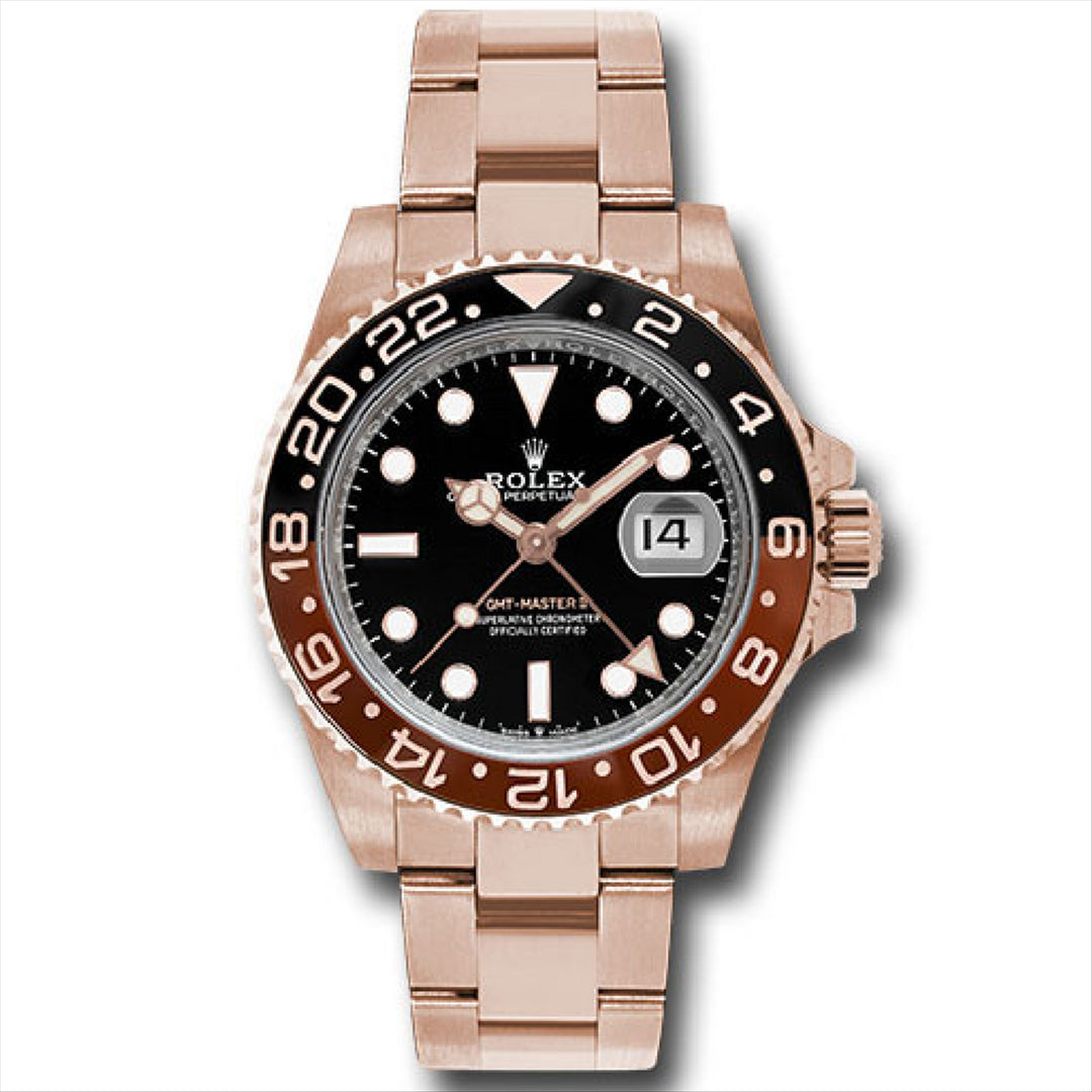 GMT Master ii 40 "Root Beer" 18-Karat Rose Gold Oyster Bracelet