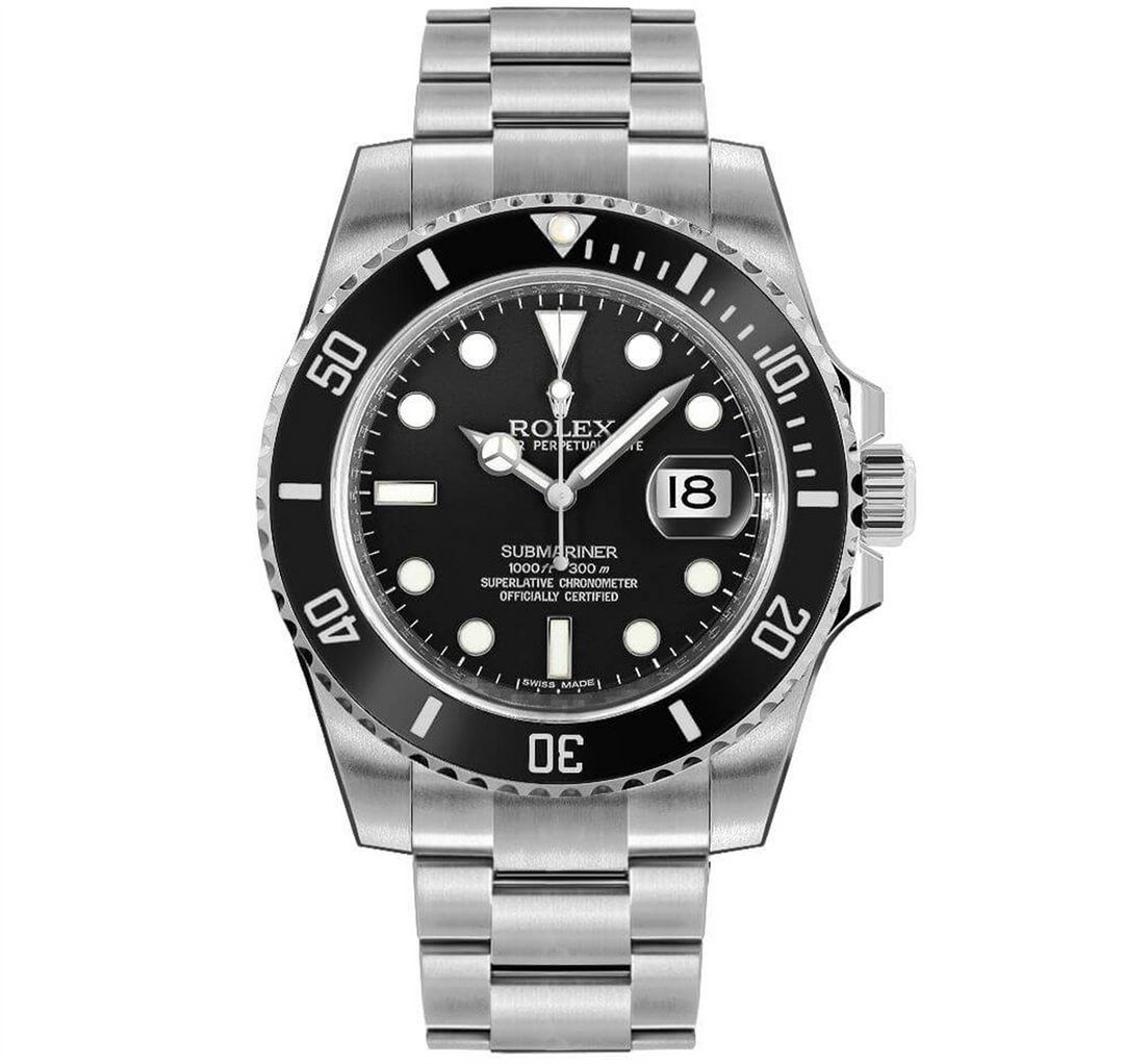 Submariner Black Dial with Date Oyster Perpetual in Stainless Steel