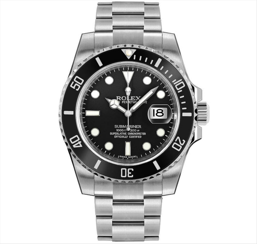 Submariner Black Dial with Date Oyster Perpetual in Stainless Steel