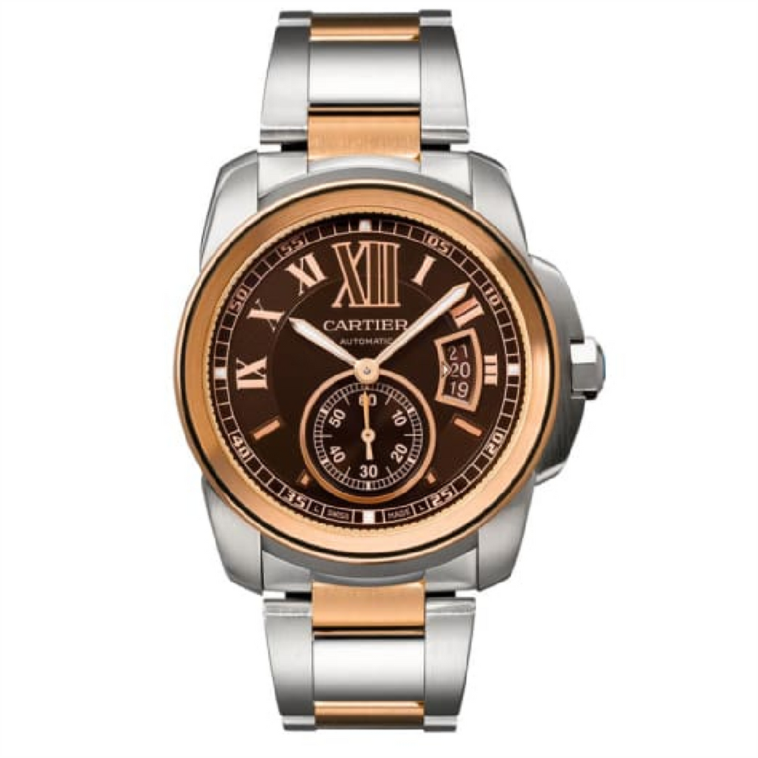 Cartier Calibre 42 Rose Gold White Dial  Automatic Watch