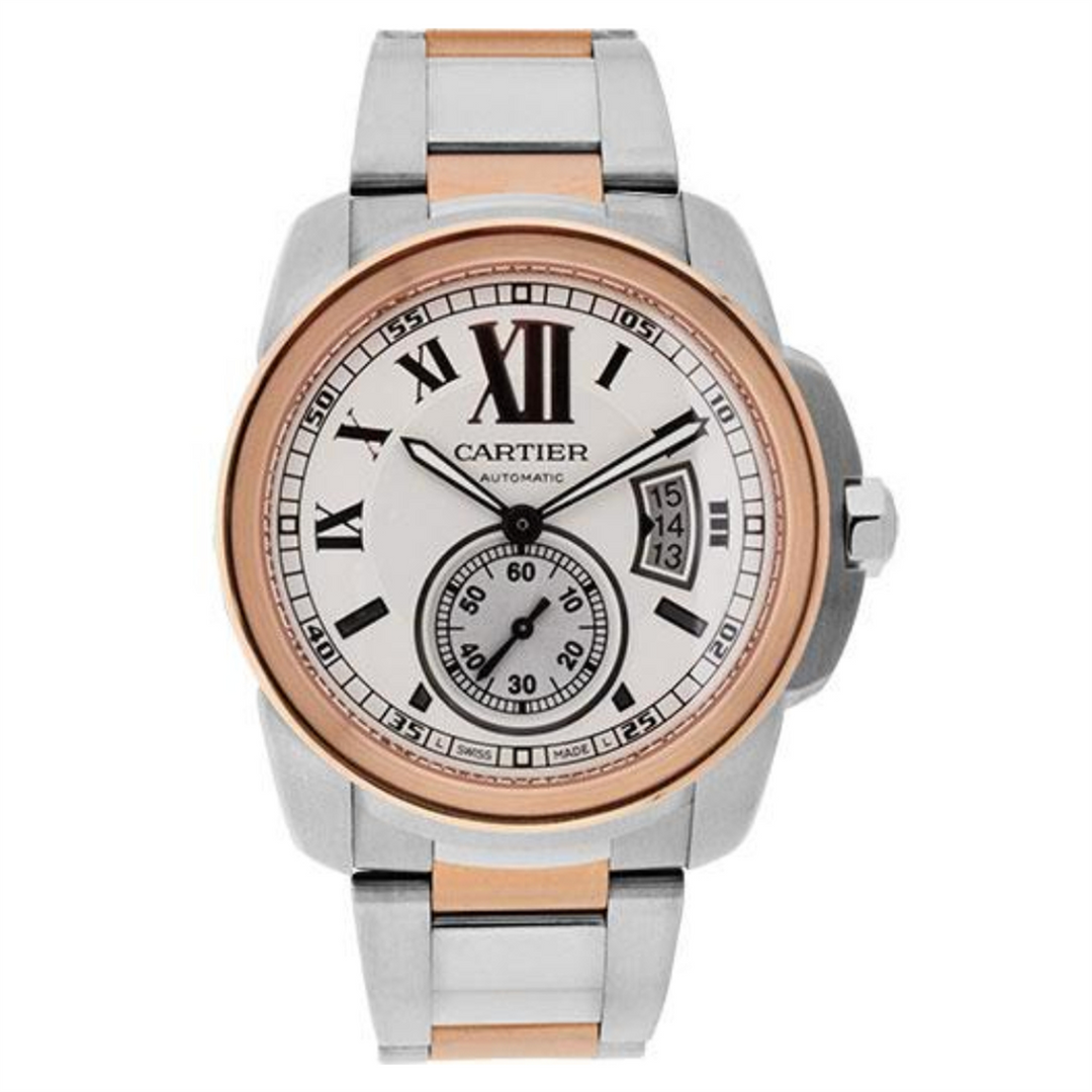 Cartier Calibre 42 Rose Gold White Dial Automatic Watch