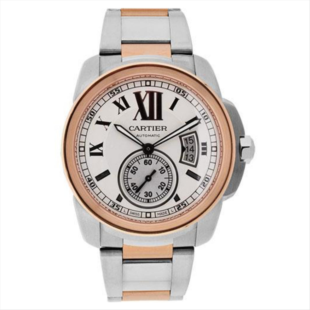 Cartier Calibre 42 Rose Gold White Dial Automatic Watch