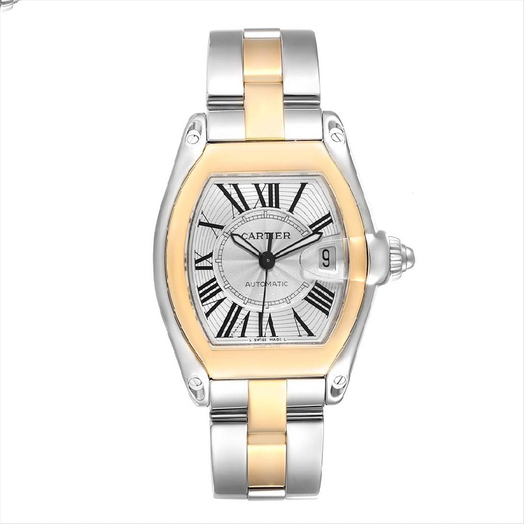 Cartier Ladies Roadster "Discontinued" Quartz Watch in 18-Karat Gold Stainless Steel