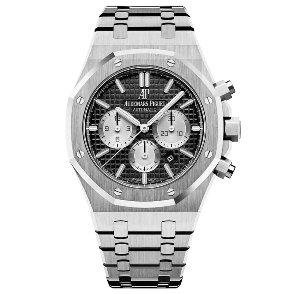 Royal Oak 41 Black Dial Chronograph Stainless Steel